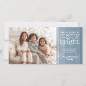 写真 – パステルブルーメリーとブライト シーズンカード (正面)