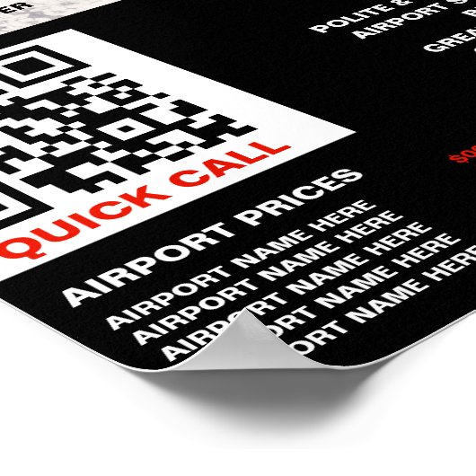 写真、パーソナライズされたタクシー運転手 – 価格表 ポスター (角)