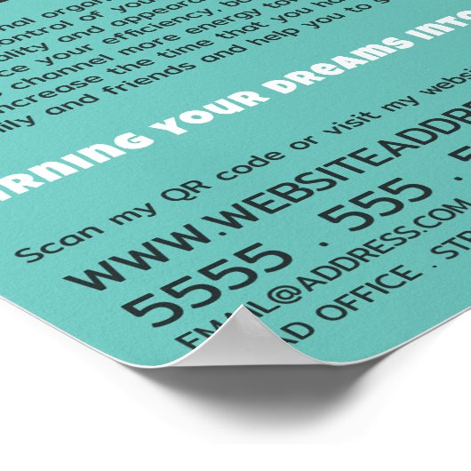 写真、パーソナライズされたプロフェッショナル開催者 ポスター (角)