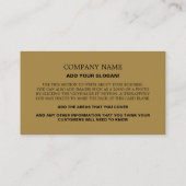 写真、パーソナライズされた数学の講師、先生 名刺 (裏面)