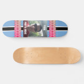 写真/パーソナライズされた文字レーシングストリップ スケートボード (横)