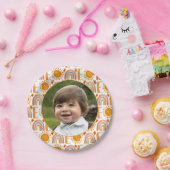 写真「パーソナライズされた1」レインボー&サンシャイン ペーパープレート (パーティー)