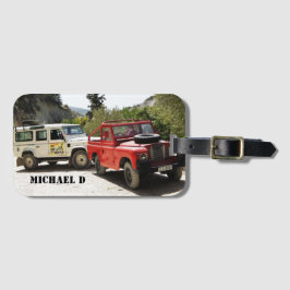 写真、パーソナライズ、イニシャル、シンプル ラゲッジタグ