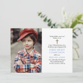 写真 ファースト・ホーリー・コミュニオン招待状 BOYS CLASSIC 招待状 (スタンド正面)