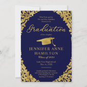 写真 フォーマル 卒業発表 両親から 招待状 (正面)