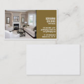 写真-ブラウンが付いている割れた足場 名刺 (正面/裏面)