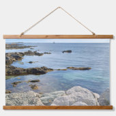 写真：ブルー海ショアネイチャー屋外美しい 吊り下げ型タペストリー (正面)