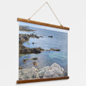 写真：ブルー海ショアネイチャー屋外美しい 吊り下げ型タペストリー (傾斜あり)