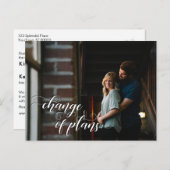 写真+プランの変更が延期され結婚た ポストカード (正面/裏面)