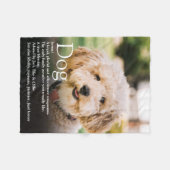 写真 ペット 定義 現代 かわいい 楽しい フリースブランケット (正面(横))