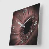 写真、マクロ スクエア壁時計 (傾斜)