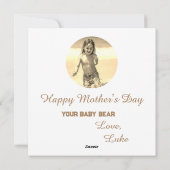*~* 写真 ママベア Ap72 優しい母の日カード シーズンカード (裏面)
