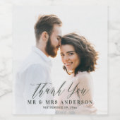 写真:ミセス結婚のモダンミニマル君 ワインラベル (シングルラベル)