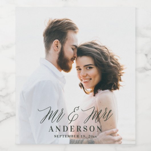 写真：ミセス結婚ズ ワインラベル (シングルラベル)