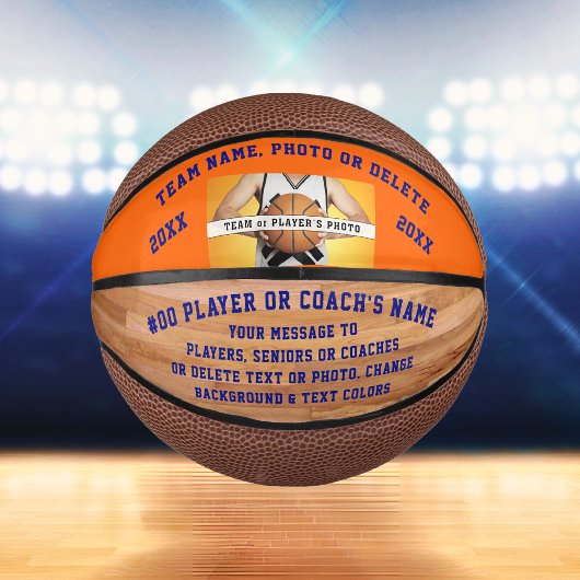 写真、ミニバパーソナライズされたスケットボール、色の変更 ミニバスケットボール