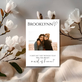 写真 メイド オブ オナー 提案カード 招待状