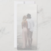 写真， モダン,ミニマルベージュ，写真結婚の 招待状 (裏面)