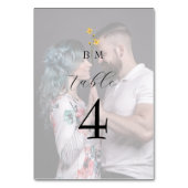 写真 モノグラム ウェディング テーブルナンバー (正面)