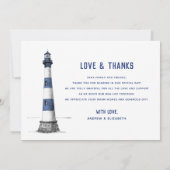 写真 & ライトハウス 感謝カード (裏面)