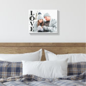 写真 ラブ タイポグラフィー 記念品 インテリア キャンバス (インサイチュ (寝室))