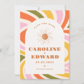 写真 レインボー ウェーブィー グルービー セーブ・ザ・デート QRコード (正面)