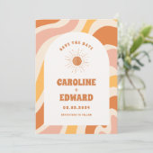 写真 レインボー ウェーブ グルーヴィー セーブ・ザ・デート QRコード (スタンド正面)