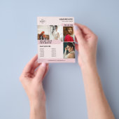 写真 ロゴ ビジネス マーケティング ピンク チラシ (手)