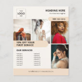 写真 ロゴ ビジネス マーケティング フライヤー (正面)