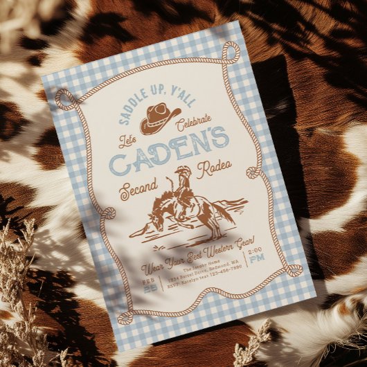 写真 ロデオ 誕生日 招待状