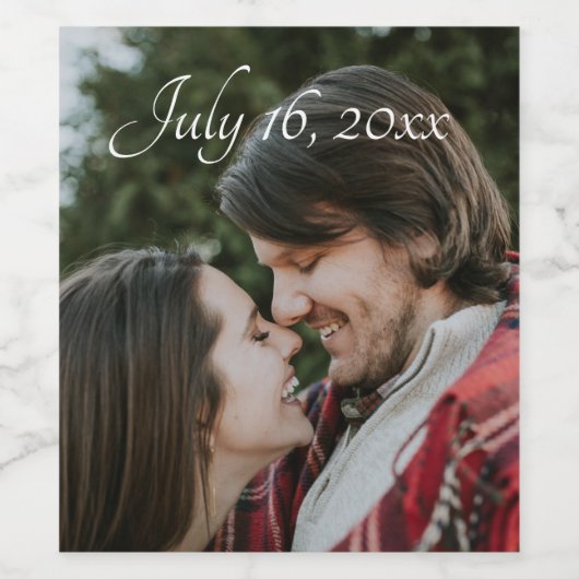 写真 ワインラベル (シングルラベル)