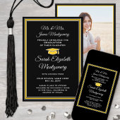 写真：両親からブラック金ゴールドイエロー卒業 案内状