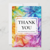 写真❤️付きThank you Ethereal開花 サンキューカード (正面)