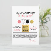 写真 伴娘 提案 カラー パレット カード (スタンド正面)