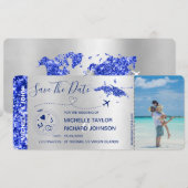 写真 保存の日 航空券 セントトーマス 招待状 (正面/裏面)