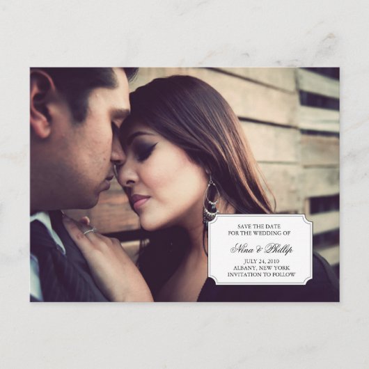 写真 保存日を発表 案内ポストカード (正面)