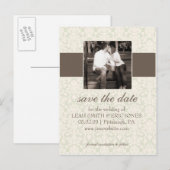 写真 保存日テンプレート 案内ポストカード (正面/裏面)