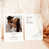 写真 保存日付, ボーホー ミニマリスト 保存日付 招待状