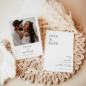 写真 保存日付, ボーホー ミニマリスト 保存日付 招待状