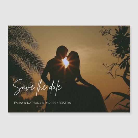 写真 保存日付 マグネット (正面)