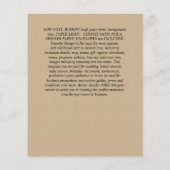 写真 保存日程 - 現代の手書きスクリプト チラシ (裏面)