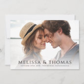 写真 保存 日付 シンプル ミニマル QRコード セーブザデート (正面)