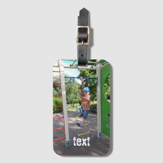 写真、個人用設定 ラゲッジタグ (正面縦)