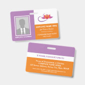 写真 健康感情サポート カラー テンプレート バッジ (正面&裏面)