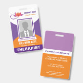 写真 健康感情サポート カラー テンプレート バッジ (正面&裏面)