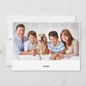 写真 優雅なポインセチアのクリスマスグリーティング シーズンカード (裏面)