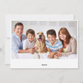 写真 優雅なポインセチアのクリスマスグリーティング シーズンカード (裏面)