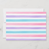 写真 冬のユニコーン 誕生日 サンクス カード (裏面)