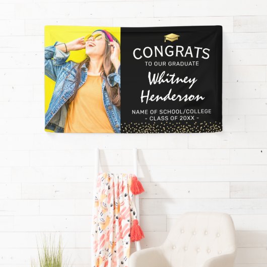 写真 卒業おめでとう バナー 横断幕 (インサイチュ)