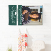 写真 卒業おめでとう 2026年度卒業生 緑 横断幕 (インサイチュ)