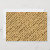 写真 卒業パーティー 招待状 (裏面)